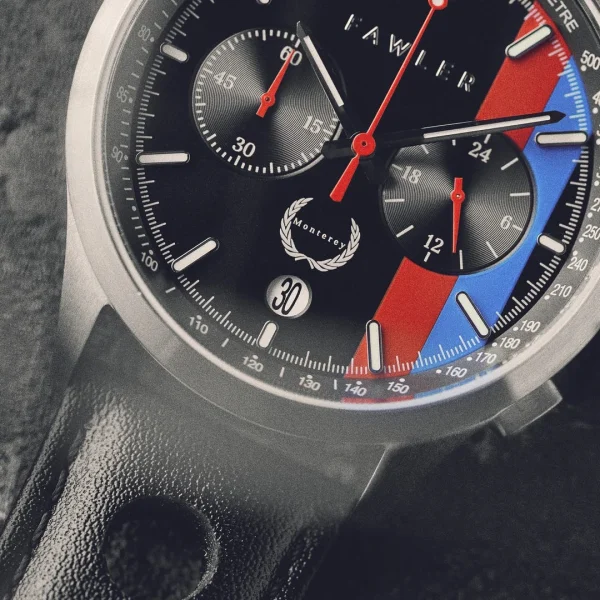 achetez Fawler Monterey | Montre De Course Bleue Et Rouge 3