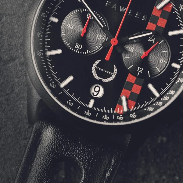 livraison la plus rapide Fawler Monterey | Montre De Course Noire En édition Limitée 3