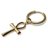à prix d'occasion Lucleon Boucle D’oreille En Titane Doré Avec Pendentif Ankh 10
