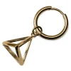 Lucleon Boucle D’oreille En Acier Doré Avec Pendentif Triangle fashioniable 17