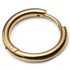 Meilleur Prix Garanti Lucleon Boucle D’oreille Anneau En Acier Doré 22