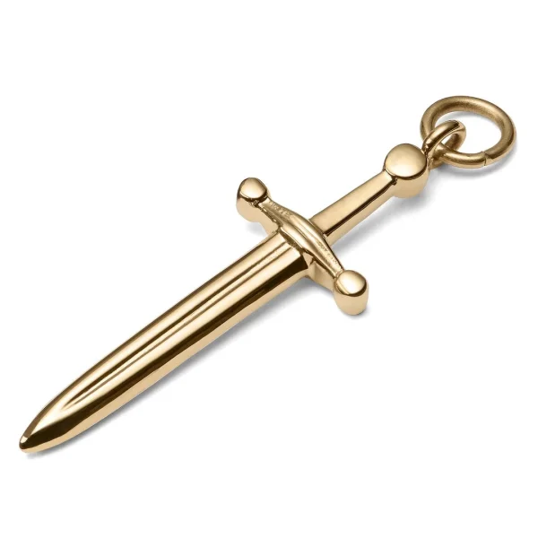 en ligne officielle Lucleon Amulette épée En Acier Doré 1