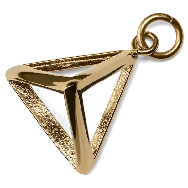 vente chaude Lucleon Amulette Triangle En Acier Doré 1