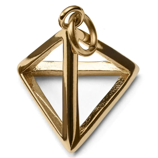 vente chaude Lucleon Amulette Triangle En Acier Doré 3