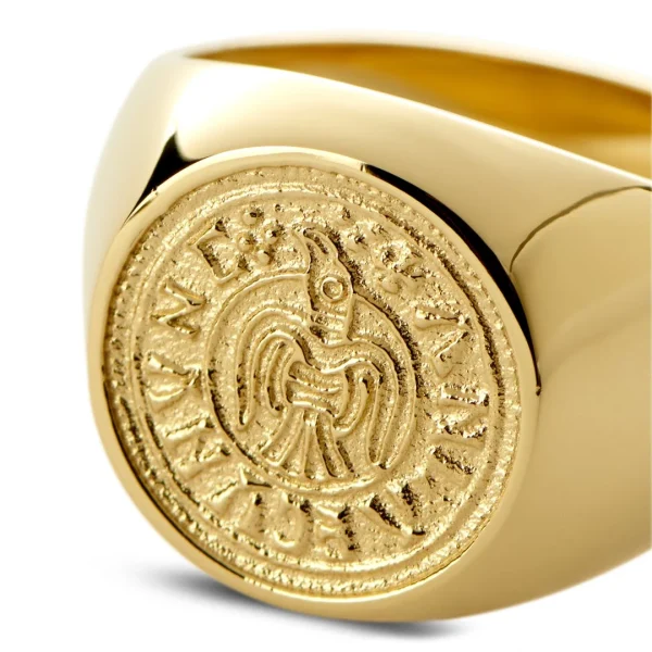 Lucleon Bague Dorée Laif Makt boutique en ligne 3