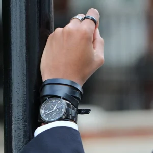 Boutique officielle Fort Tempus Anneau En Titane Noir “La Tradition” 18