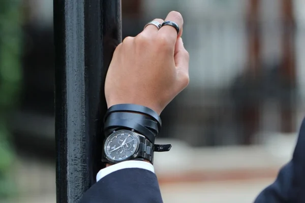 Boutique officielle Fort Tempus Anneau En Titane Noir “La Tradition” 7