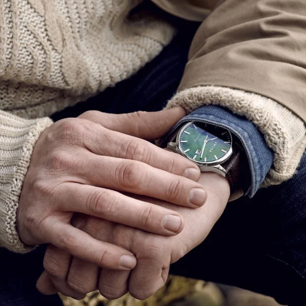 Fawler Timon | Montre Automatique à Cadran En Nacre Verte Distributeur Officiel 3