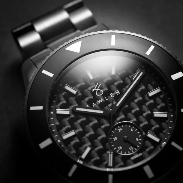Achat Fawler Makalu | Montre De Plongée En Titane Brossé Avec Cadran En Fibre De Carbone – Série Limitée 5