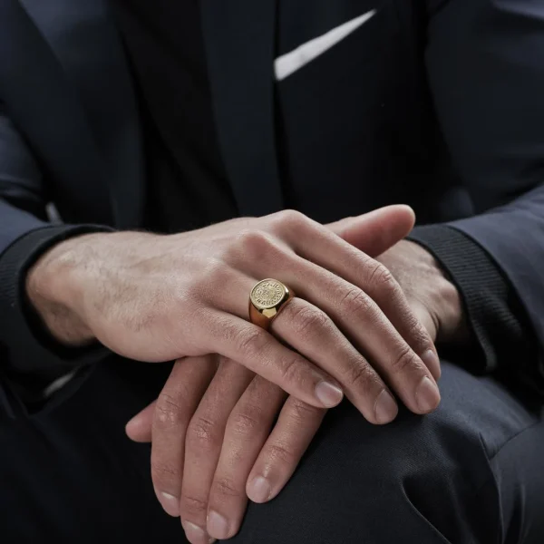 Lucleon Bague Dorée Laif Makt boutique en ligne 5