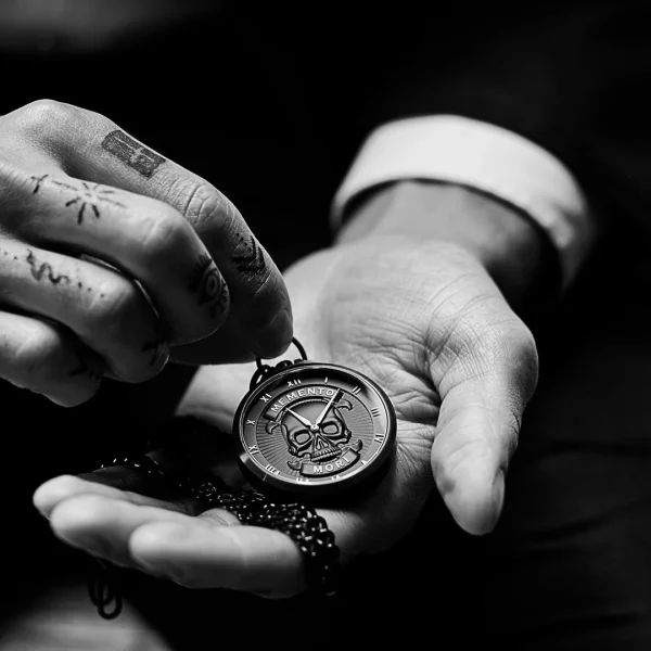 économies garanties Lucleon Memento Mori | Montre De Poche à Tête De Mort 5