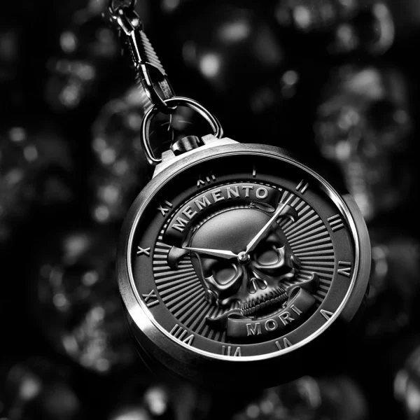 économies garanties Lucleon Memento Mori | Montre De Poche à Tête De Mort 4