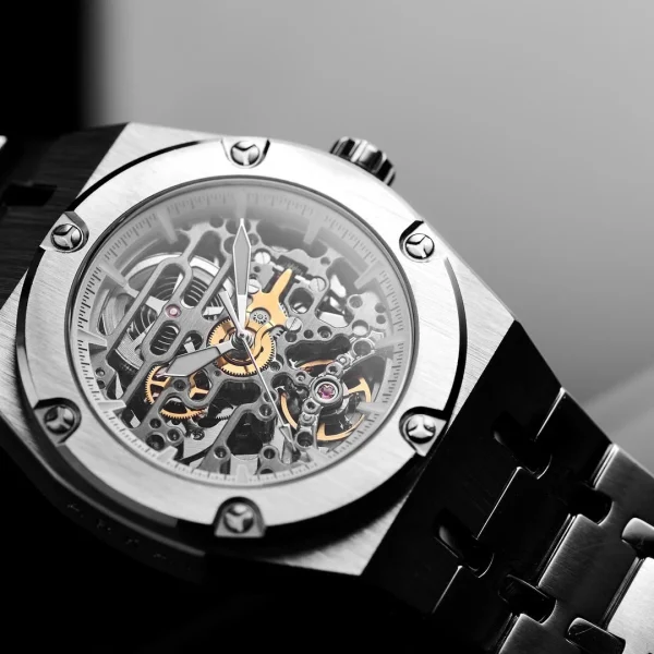 Arkai Montre Squelette Automatique Argentée Aaric Mamut magasin en ligne france 6