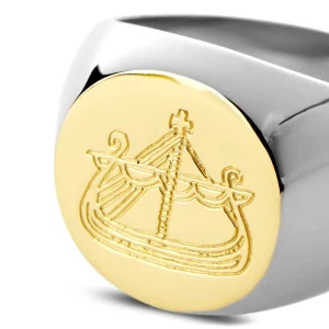 magasin Lucleon Bague Dorée Et Argentée Lorne Makt 8