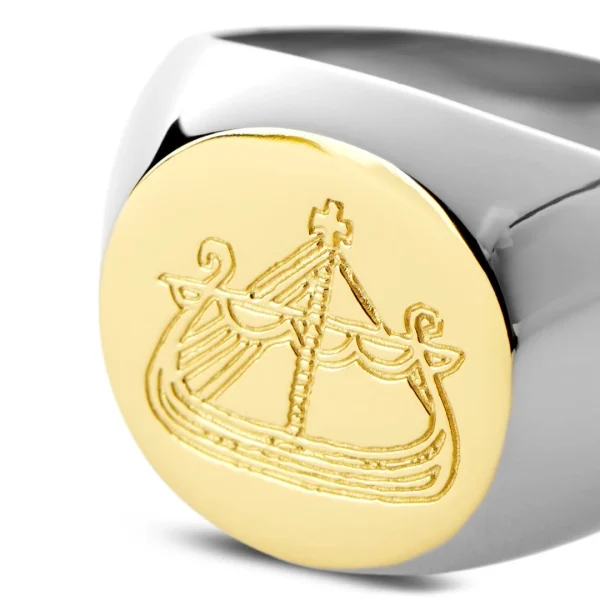 magasin Lucleon Bague Dorée Et Argentée Lorne Makt 3