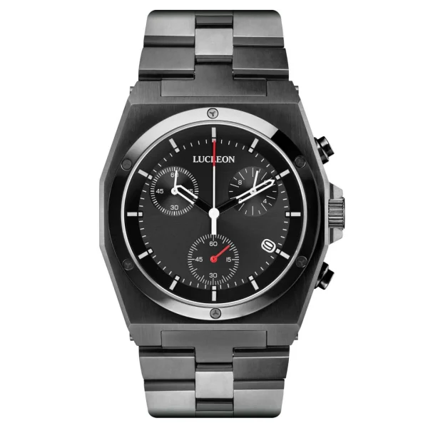 boutiqued en ligne Lucleon Montre Chronographe Lavon Ray En Acier Inoxydable 1