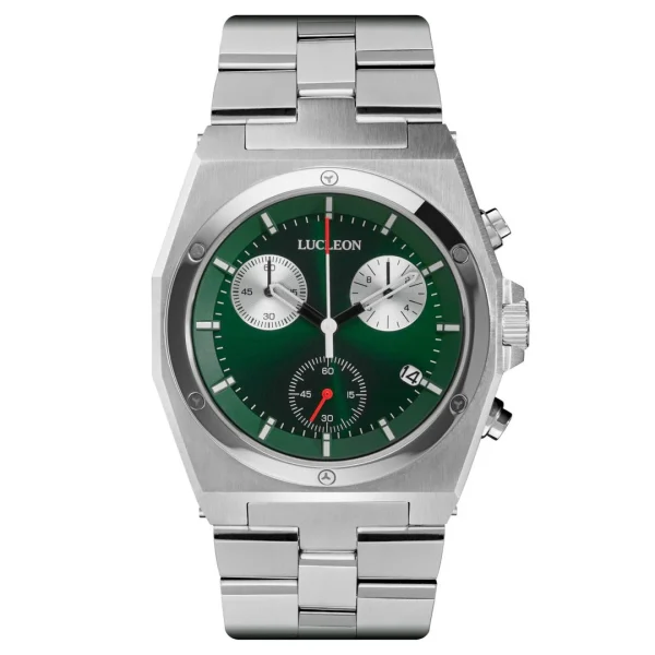 achat pas cher Lucleon Montre Chronographe Leal Ray En Acier Inoxydable 1