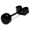 Lucleon Boucle D’oreille “bouton” En Acier Noir 4 Mm en ligne officielle 20