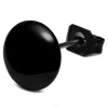 Boutique Lucleon Boucle D’oreille “bouton” En Acier Noir 8 Mm 22