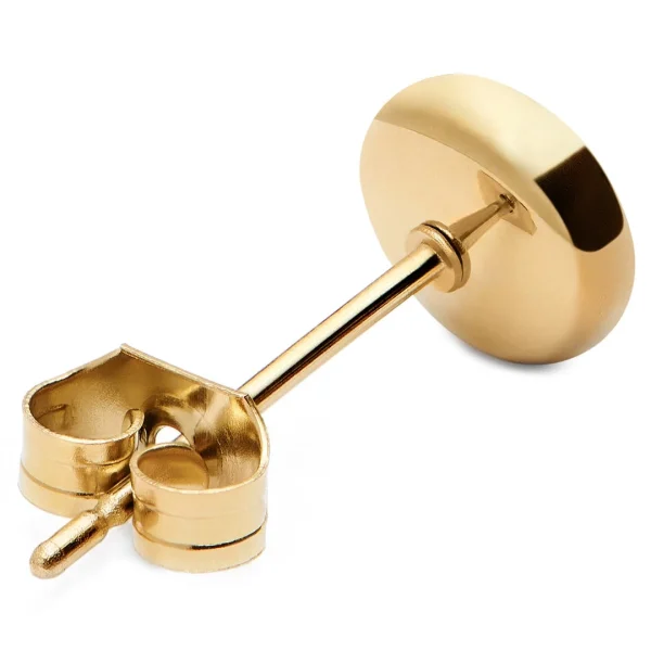 Lucleon Boucle D’oreille” Bouton” En Acier Doré De 6 Mm boutique en france 3