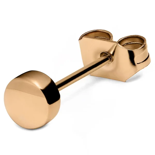Lucleon Boucle D’oreille “bouton” En Acier Rosegold 4 Mm prix de gros 1