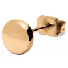 Distributeur Officiel Lucleon Boucle D’oreille “bouton” En Acier Rosegold – 6 Mm 22