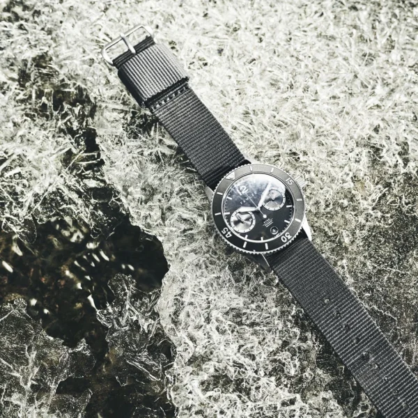 soldes en ligne Fawler Ryka | Montre Militaire De Plongée Grise Et Argent 5