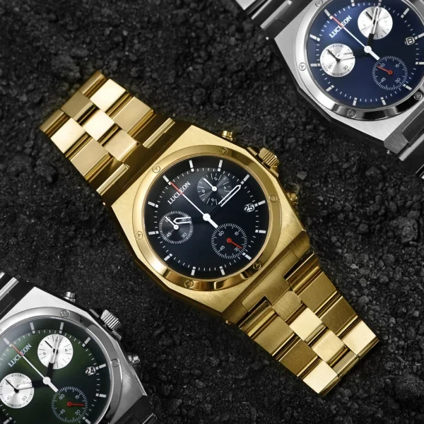 Lucleon Montre Chronographe Lerrick Ray En Acier Inoxydable le grand escompte 5