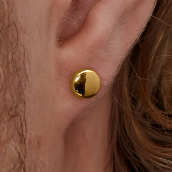 Lucleon Boucle D’oreille” Bouton” En Acier Doré De 6 Mm boutique en france 6