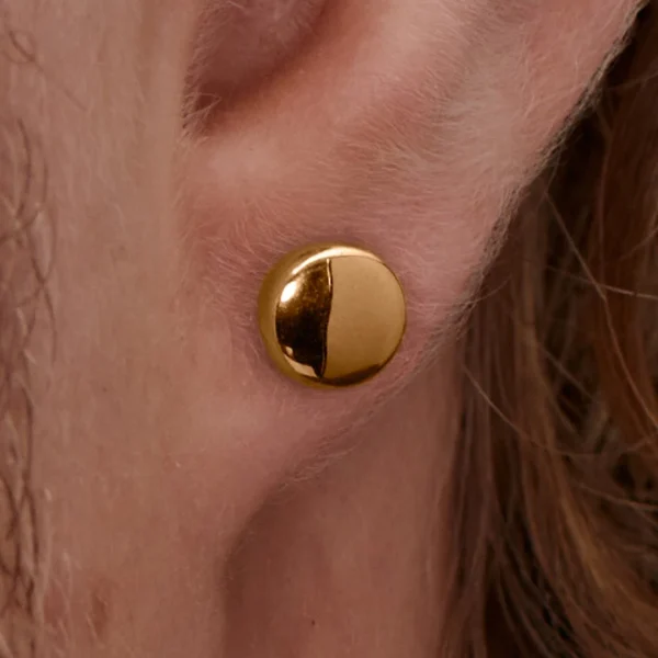 Distributeur Officiel Lucleon Boucle D’oreille “bouton” En Acier Rosegold – 6 Mm 6