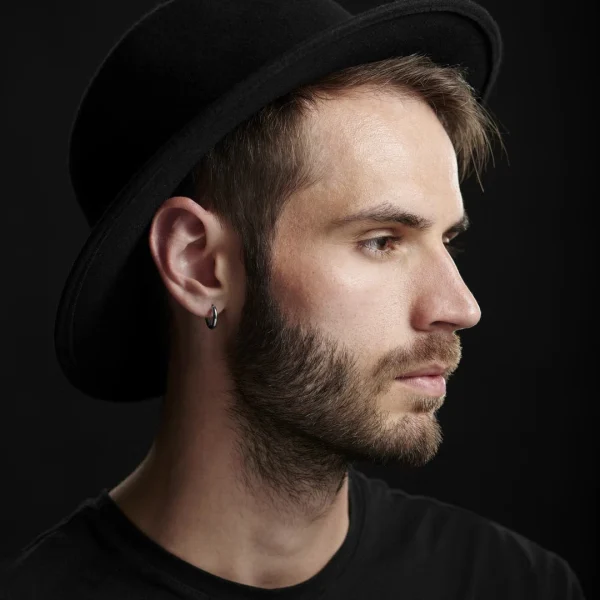 prix le plus bas Lucleon Boucle D’oreille En Acier “Le Cercle” 5
