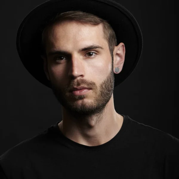 vente en ligne Fort Tempus Boucle D’oreille Magnétique En Acier – 10 Mm 4