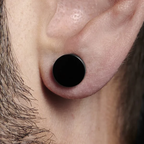Fort Tempus Boucle D’oreille Magnétique Noire – 10 Mm mode 5