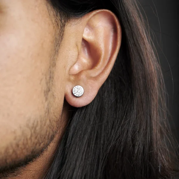 boutique en ligne Fort Tempus Boucle D’oreille Magnétique 8 Mm En Zircone 4
