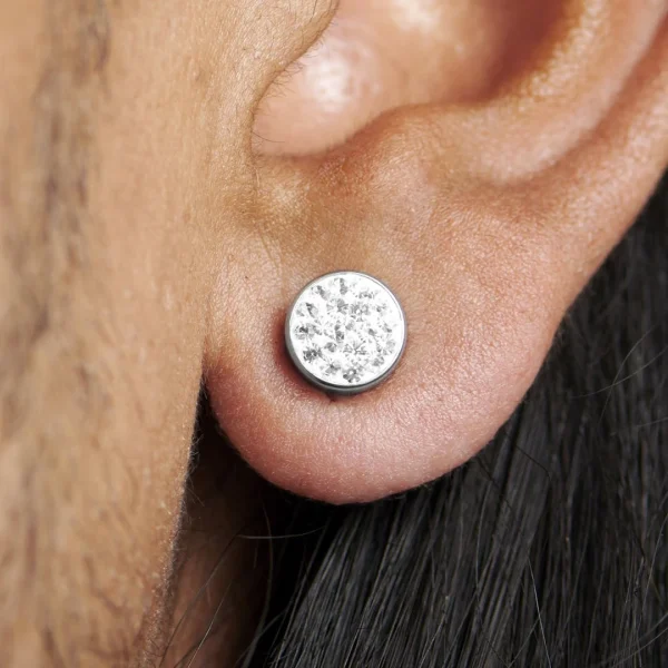 boutique en ligne Fort Tempus Boucle D’oreille Magnétique 8 Mm En Zircone 6