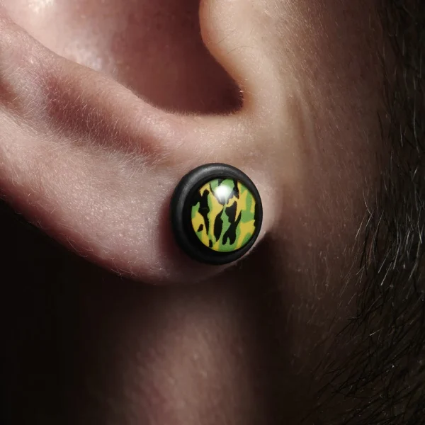 Fort Tempus Boucle D’oreille Camouflage 7 Mm marque pas cher 5
