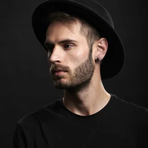 luxe soldes Lucleon Clou D’oreille 8 Mm Avec Zircone Noire 18
