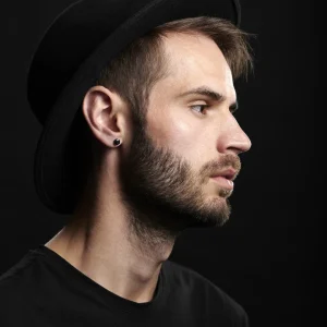 Lucleon Clou D’oreille 6mm Avec Zircone Noire ultratendance 18