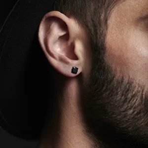 Lucleon Clou D’oreille 6 Mm Noir Sur Noir aux meilleurs prix 16
