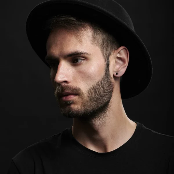 achat Lucleon Clou D’oreille Noir 4mm 5