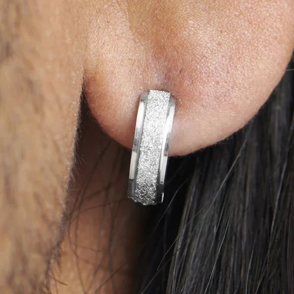 Fort Tempus Boucle D’oreille Clip Finition Brossée Livraison internationale 7