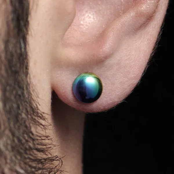 Fort Tempus Clou D’oreille Circulaire Arc-en-ciel De 8mm Nouvelle tendance 7