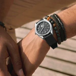 excellent qulity Arkai Mond | Montre Meteorite En Acier Inoxydable Argenté Et Gris 18