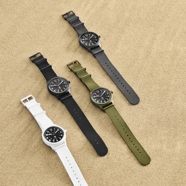 Fawler Scout | Montre Militaire Blanche à Bracelet NATO En Série Limitée vente pas cher en ligne 5