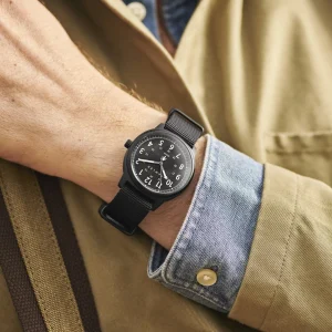 Meilleur Prix Fawler Scout | Montre Militaire Noire à Bracelet NATO 10