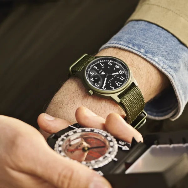 Fawler Scout | Montre Militaire Verte à Bracelet NATO soldes magasin 3