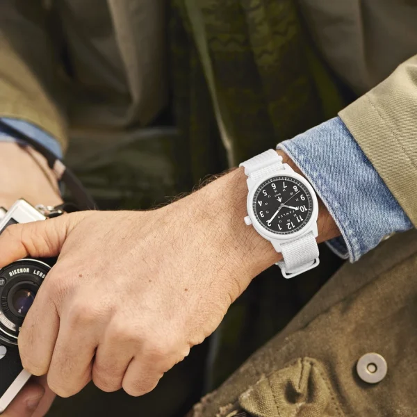 Fawler Scout | Montre Militaire Blanche à Bracelet NATO En Série Limitée vente pas cher en ligne 3