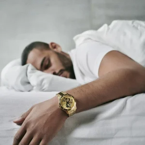 Authentic Original licence Seizmont Dante II | Montre Squelette En Acier Doré 14