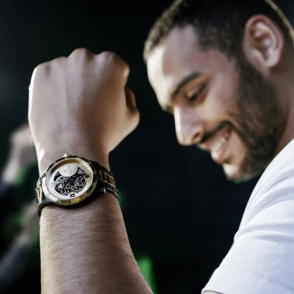 Seizmont Dante II | Montre Squelette Couleur Noir Et Or vente à bas prix 3