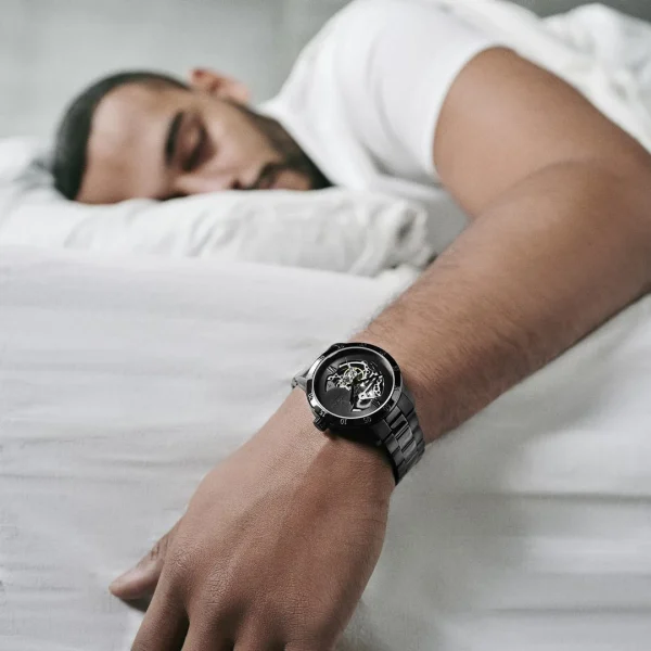 qualité supérieure Seizmont Dante II | Montre Squelette Noire 4